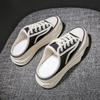 Scarpe Dad estive nuove per studentesse con plateau scarpe sportive borsa casual da donna tela mezza ciabatta