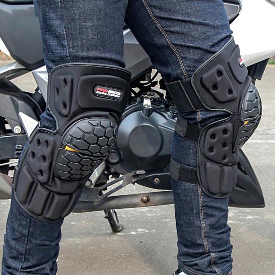 1 Pair Knee Support Sleeves Professional Non-slip High Elasticity Motocross Elbow Protection Knee Support Protector for Cycling