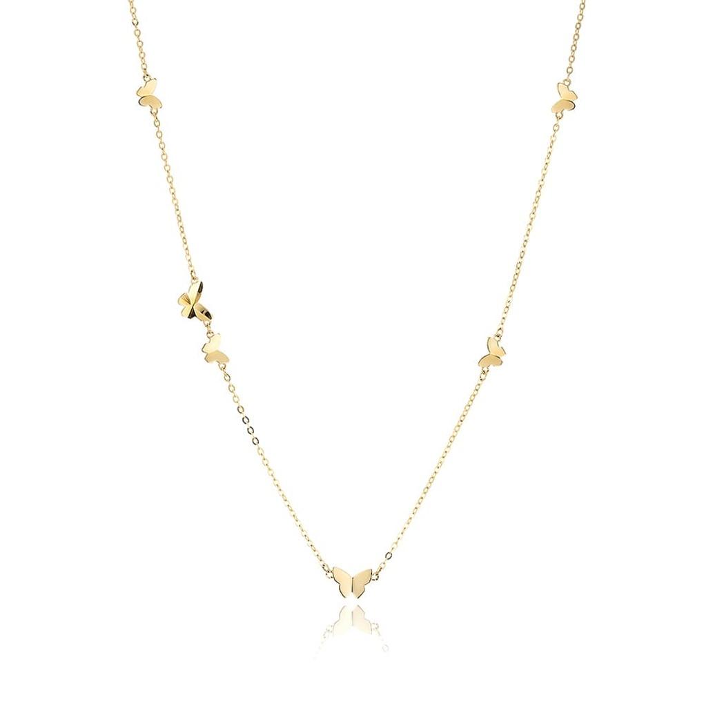 LLOYD Lucky Butterfly Pattern Necklace LNT24006T