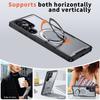 Armor Magnetic Case For Samsung Galaxy S25 Ultra Edge S24 FE S23 Plus S22 S21 Pressure Relief 360° Rotating Bracket Phone Cover