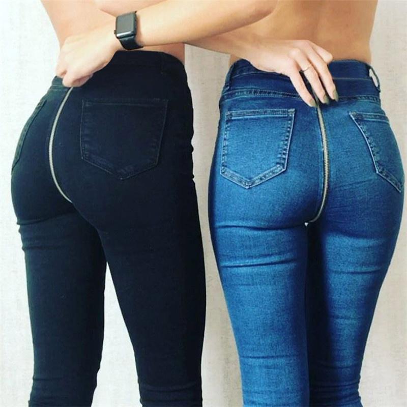 Buy Stretchy Denim Pencil Pants Casual 