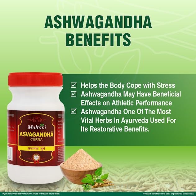 Multani Ashwagandha Root Powder 100 G Herbal Wellness Supplement For Daily Nutrition Routine Strength And Lifestyle Support