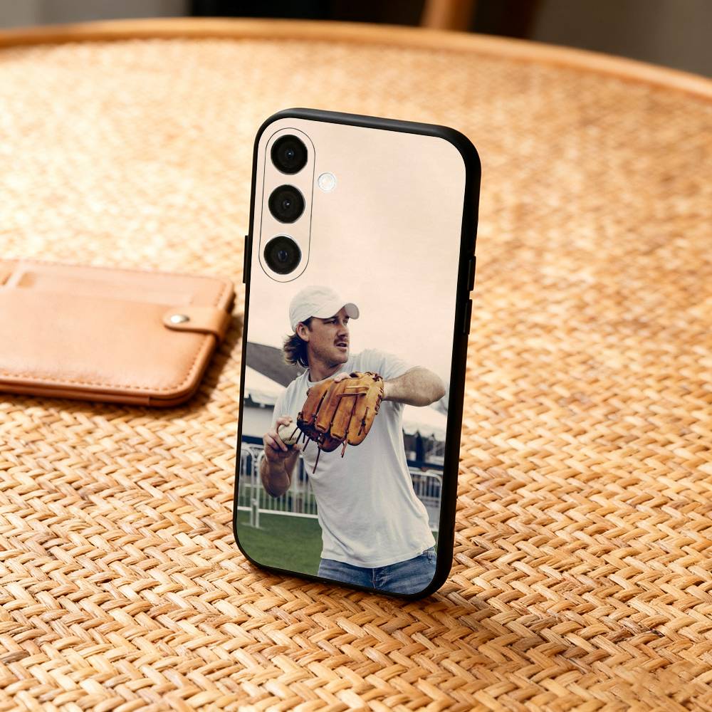 1PC M-Morgan Wallen Singer Phone Case For Samsung  A73,72,71,A52,51,40,41,A22,A32,31,A13, Soft Black Shell