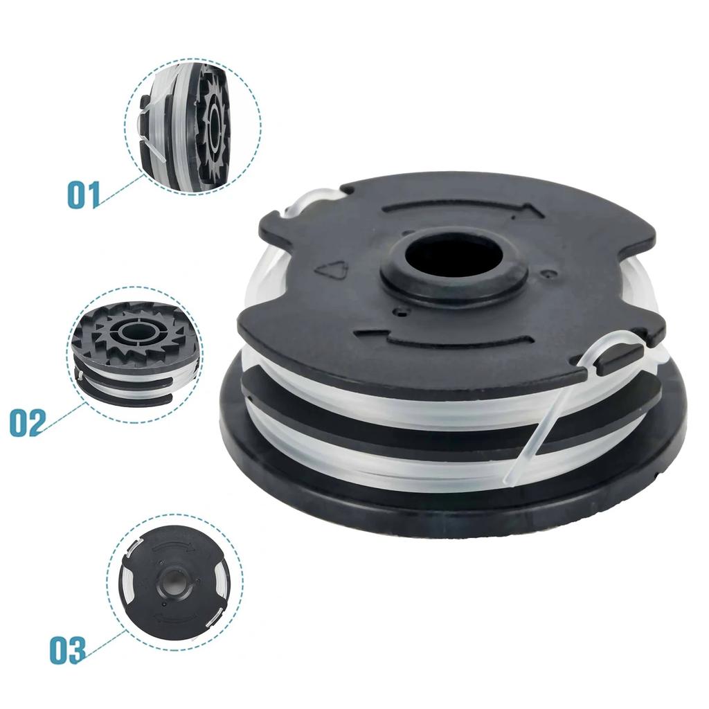 High Efficiency Replacement Spools for Parkside Cordless Grass Trimmer Fits For PRTA 20 Li A1 B2 C3 and Practical
