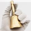 Pure Copper Hand Bell Brass Old Big Manual Class Bell Loud Children's Education Bell for Early Learning And Sound Therapy