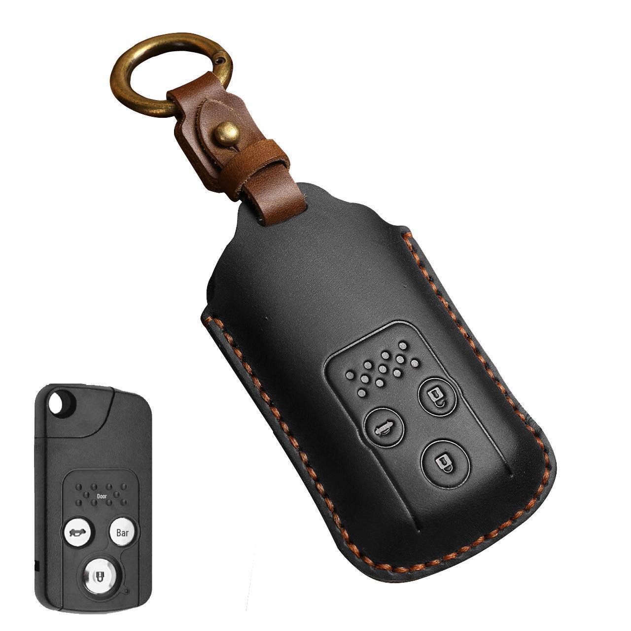 

Genuine Leather Car Key Case for Honda Odyssey, Accord, and Crosstour