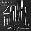 Nail Clipper and Pedicure Set: Ear Pick, Scissors, Tweezers, Slanted Edge Pliers, Knife