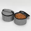 5 Set Dog Travel Bag Large Pet Travel Kit for Supplies Includes 2 Food Containers 2 Collapsible Bowls 1 Travel Organizer for Dog