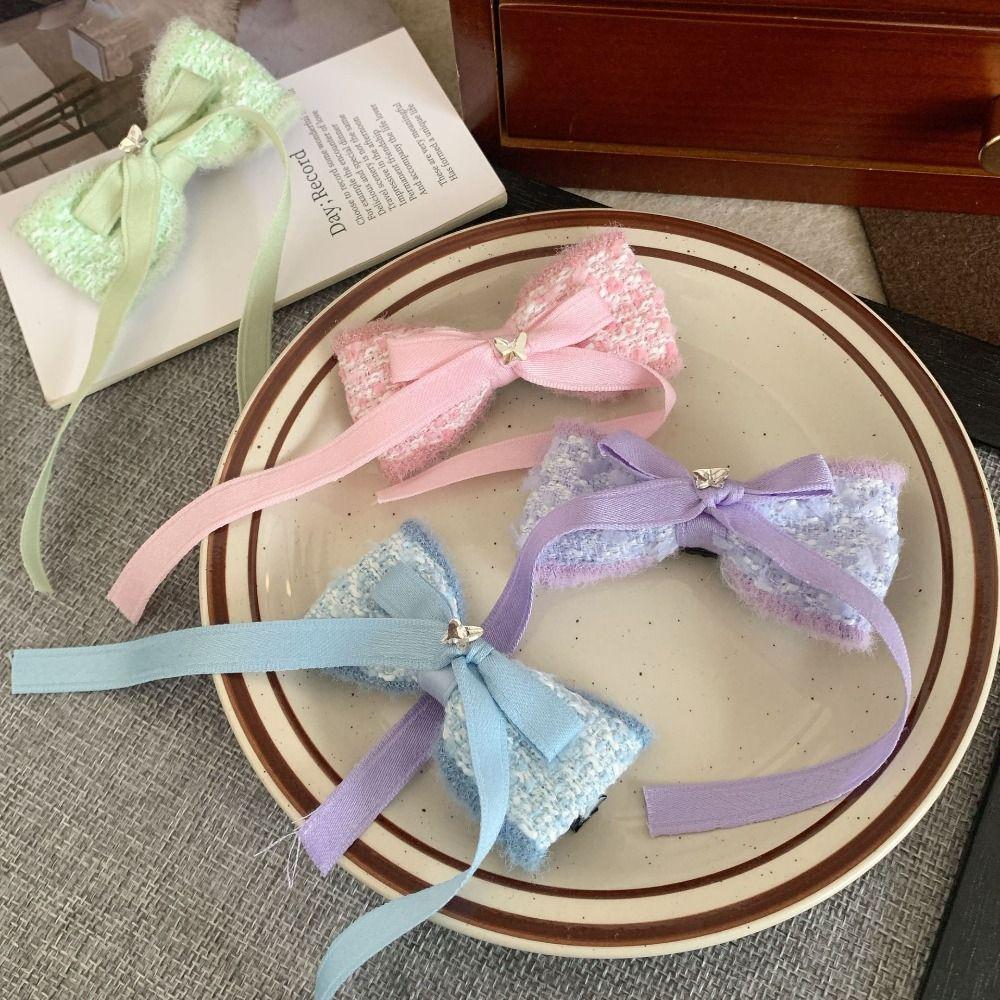 

Butterfly Balletcore Bow Hairpin Barrettes Bowknot Ribbon Hair Clip Creative Girl
