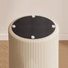 Storage Stool Low Round Modern Makeup Stools Aesthetic Comfortable Single Person Soft Chair Home Living Room Bedroom Furniture