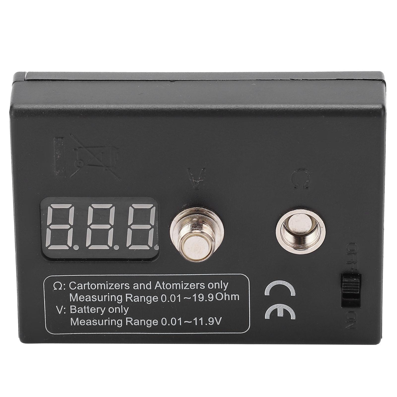 

Вимірювач опору Ом вимірювальний зчитувач Котушка Тестер Дріт DIY Інструмент для розпилювача 3 В 0,0120 Ом