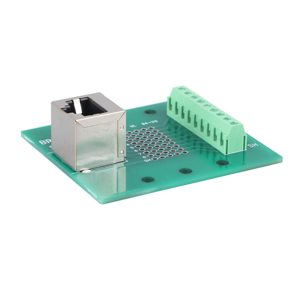 RJ45 Ethernet Connector Breakout Board 8P8C Network Port Screw Terminal Board with Bracket for Computers Routers