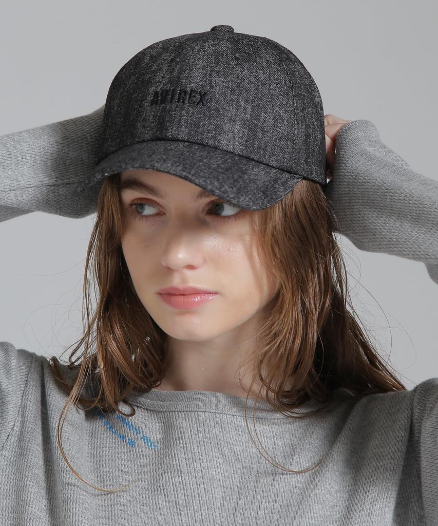 [AVIREX] WEB&DEPOT Exclusive WASHED DENIM CAP Washed Denim Cap for Women F 010 Black 783-5174601