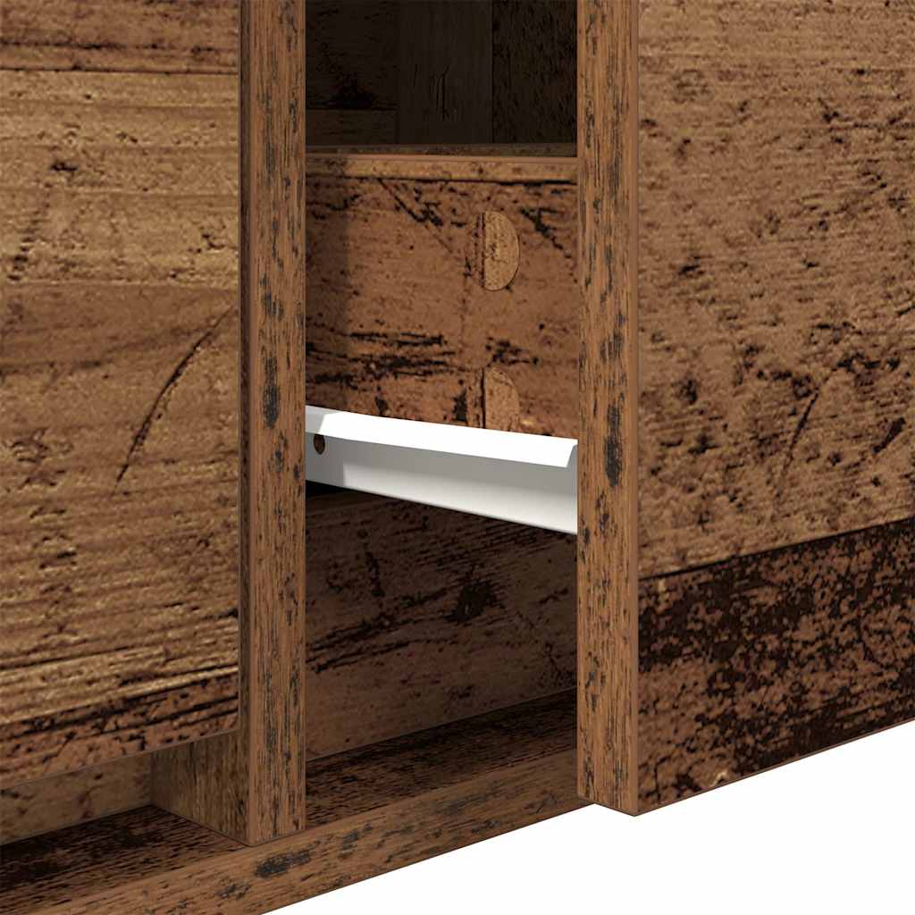 TV Cabinet with Rustic Wood Look 80 x 31 x 25.5 cm Particleboard