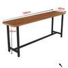 Nordic Solid Wood High Bar Table and Stool Set for Milk Tea Shops
