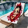 Betty Boop Print Beach Towel, Versatile Lightweight Absorbent Beach Towel for Pool Surf Yoga Bathroom, Perfect Birthday Holiday Gift