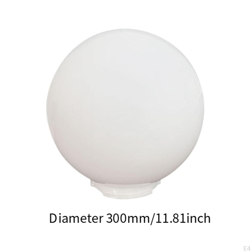 Acrylic Lamp Post Globe Ball Cover Decoration Lamps Posts Mounted Sphere Lampshade Replaces for