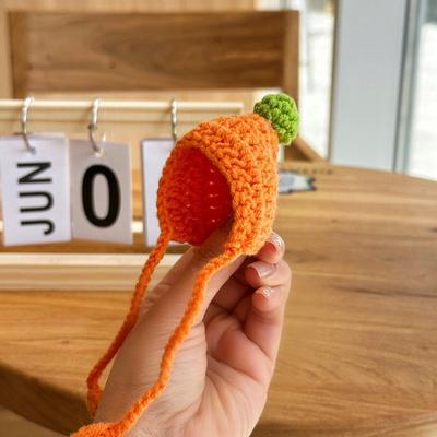 High Quality Fashion Knitted Hat Cute Mini Animal Doll Hat Candy Color DIY Knitted Skirt for 10cm Cotton Dolls
