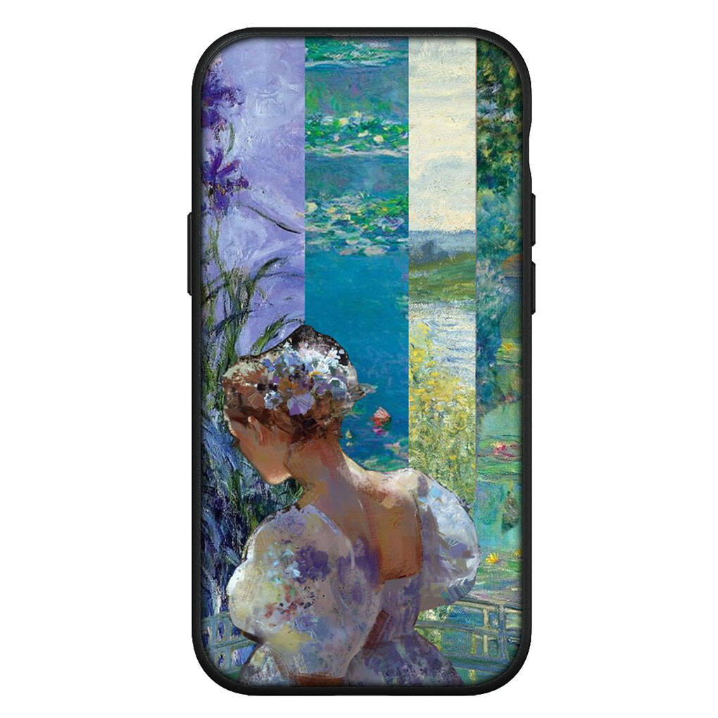 

Чехол для iPhone 17 16 15 Xiaomi Poco Redmi Note 14 13 12 11 Pro Max Samsung Galaxy S25 S24 OPPO Huawei Клод Моне Водяные лилии Кот Узор Чехол для телефона for Redmi A4 5G