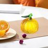 Glass Fruit Figurine Crystal Statue Paperweight Crafts Arts Cute Fruits Miniature Sculpture for