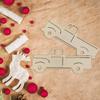 15 Pack 6 Inch Wood Pickup Truck Cutouts Unfinished Wood Pickup Truck Crafts Wooden Pickup Truck Hanging Ornaments DIY Pickup Truck Craft Gift Tags