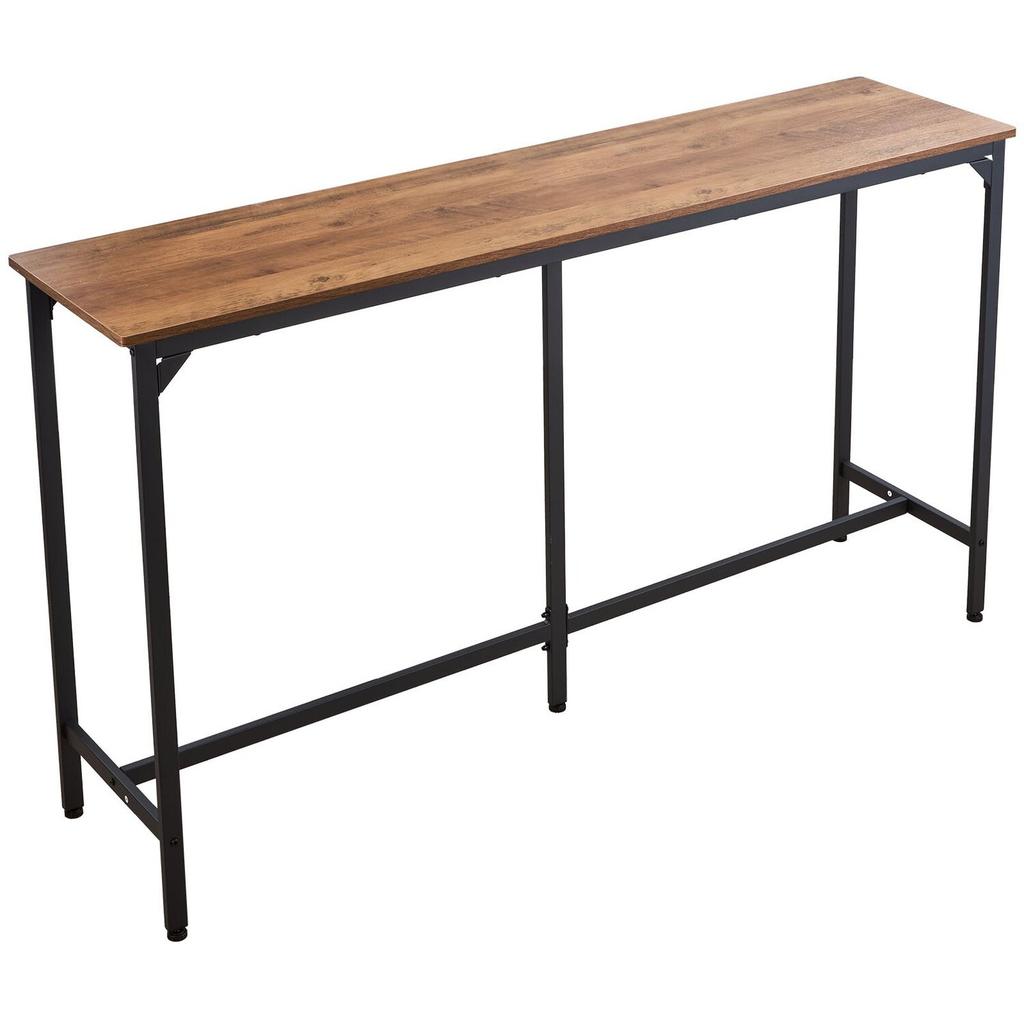 Bar Table, 1PCS 1600.2mm Kitchen Bar Table, Tall Dining Tables with Rounded Edge, Rectangular High Top Kitchen Tables for Balcony, Living Room, Light