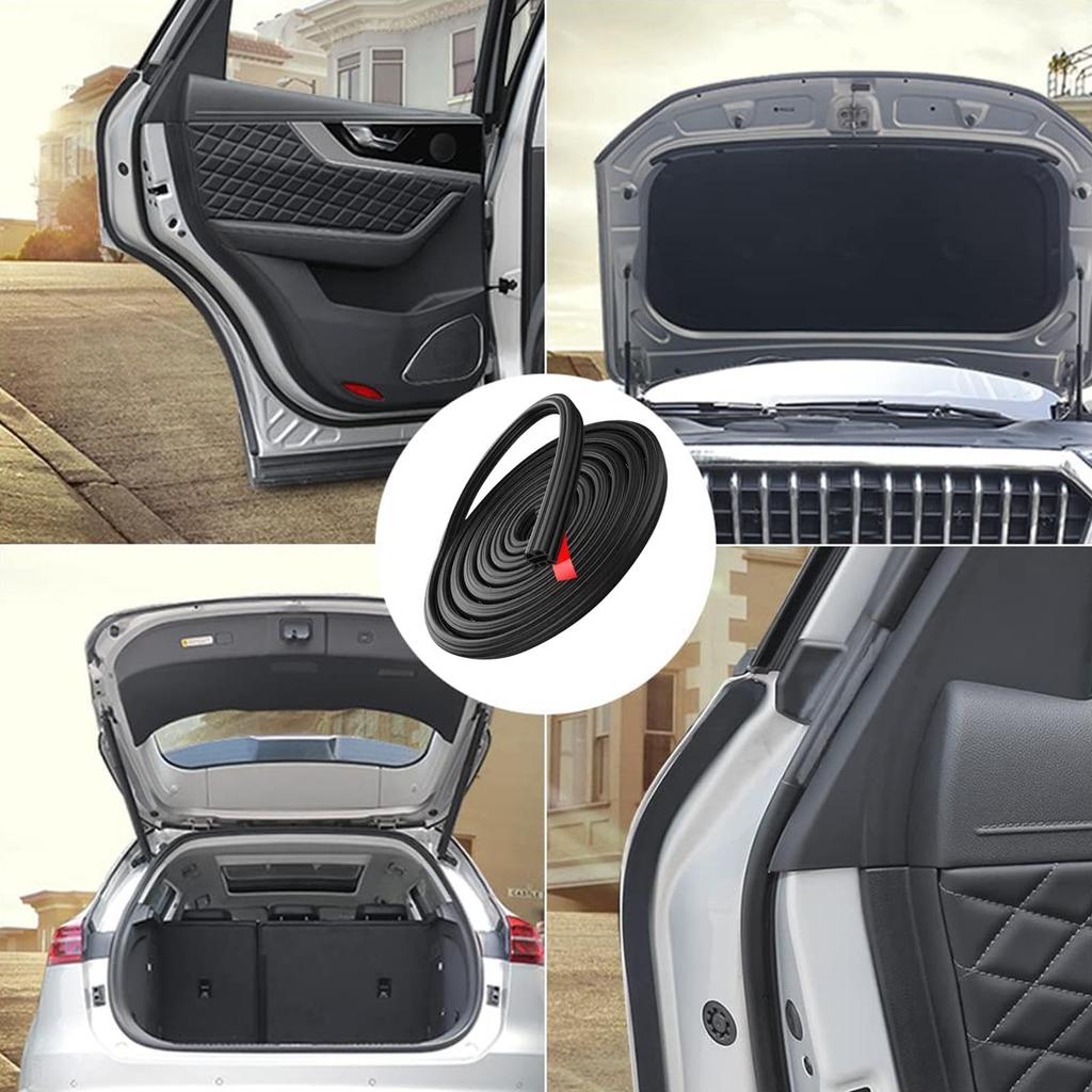 Car Weather Stripping - Car Triple Layer Thickening Seal Strip, Door 6 Hole Sound