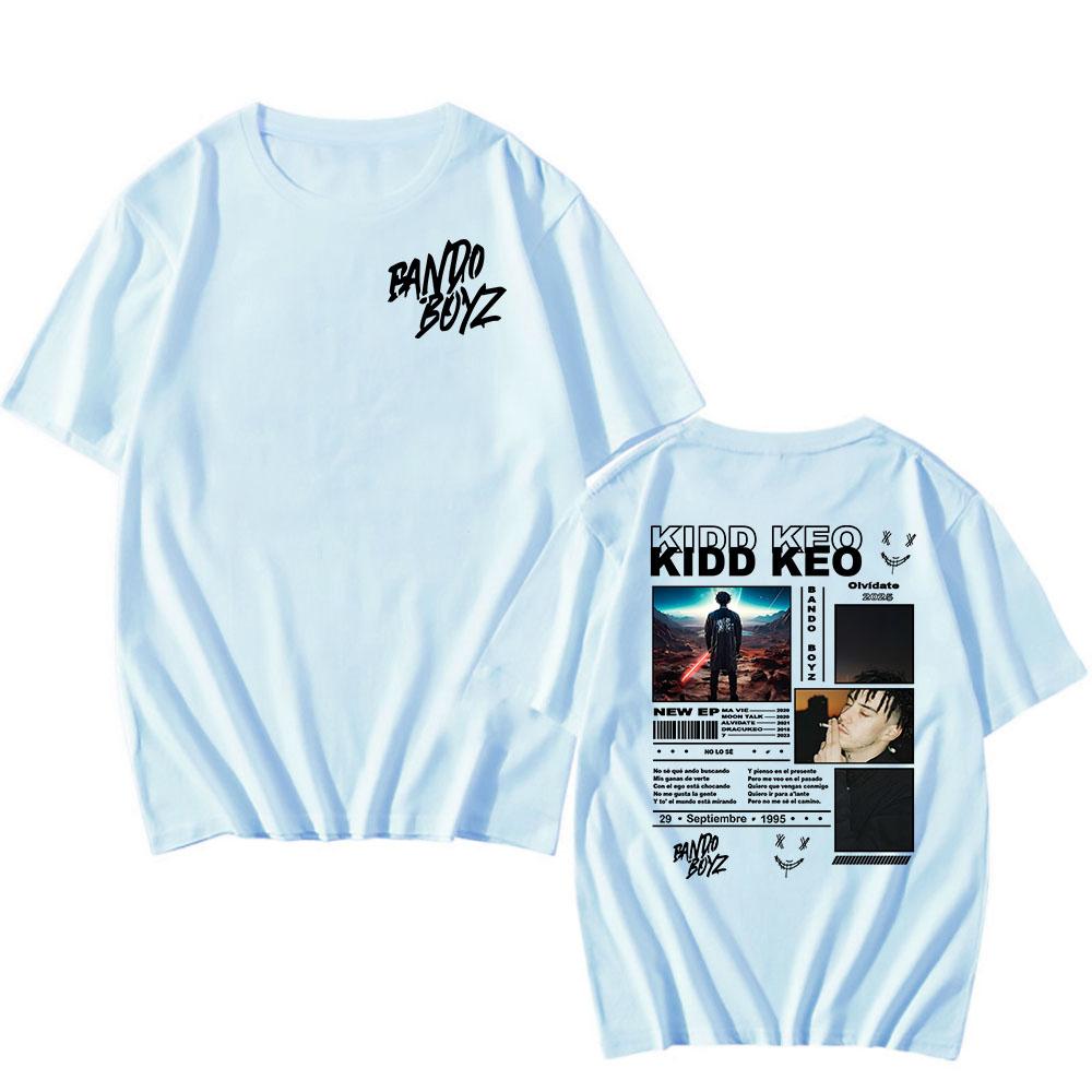 Męskie koszulki Bando Boyz Free Tour 2025 T-shirt Kidd Keo Koszulka z nadrukiem graficznym Letni T-shirt z krótkim rękawem Bawełniany T-shirt Streetwear