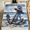 1 Stück 2D FLACHe Aquarell-Reise-Print Flanelldecke, Hohe Qualität, Bequem für alle Jahreszeiten, Heimdekoration, Wärme und Komfort, Perfekt für Weihnachtsgeschenke