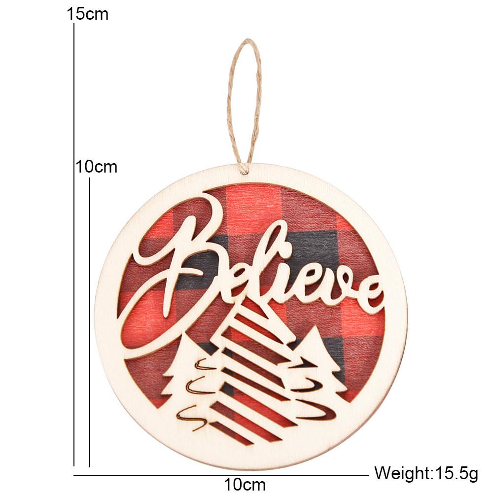 

Wooden Christmas Stunning Wall Hanging Sign Crafted In Colorful Cartoon Style For Decor Red Christmas Tree A