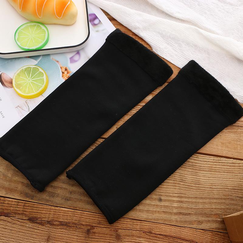 

1pair Winter Warm Leg Covers Thicken Plush Lined Joint Protection Leg Warmers Women Anti-cold Arthritis Pain Release Knee Socks