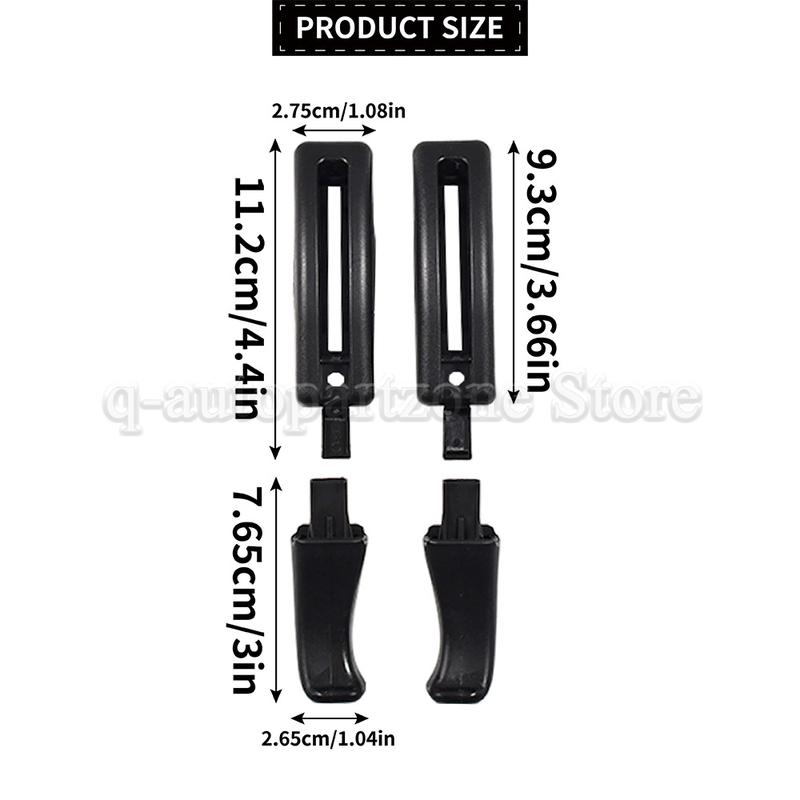 4PCS For Golf MK1 MK2 MK3 Jetta MK2 Scirocco MK2 Corrado Caddy Front Seat Tilt Lever Handles & Cover Caps 191881633A 191881634A