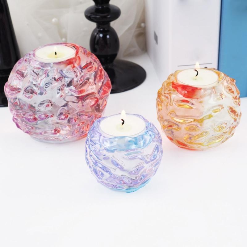 Candle Holder Molds Tealight Candle Holders Resin Mold Epoxy Votive Candle Silicone Mold Candlestick Mould for DIY Use
