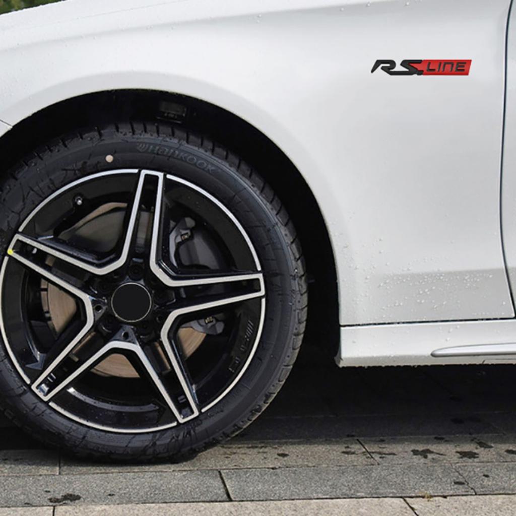 Metal GTLINE RSLINE Rozet Çıkartma Yan Çamurluk Arka Bagaj Amblemi Çıkartma