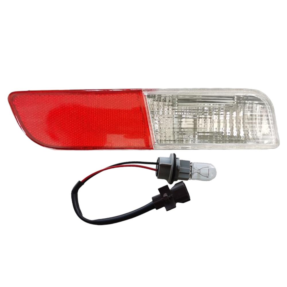 Rear Bumper Reflector Light For Mitsubishi Outlander 2013 2014 2015 8337A111 8336A102 Rear Tail Brake Lamp with Bulbs