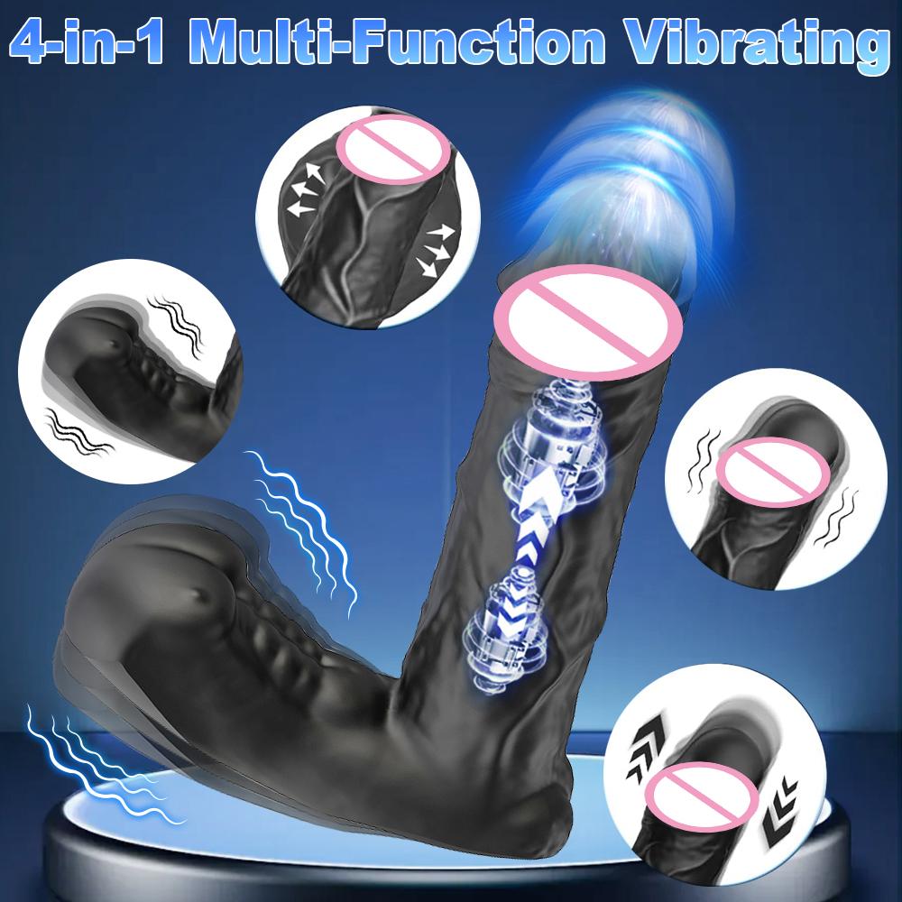 Wireless Remote Control Simulation Dildo Prostate Vibration Massager Female Clitoris G Point Anal Stimulation Adult Sex Toys