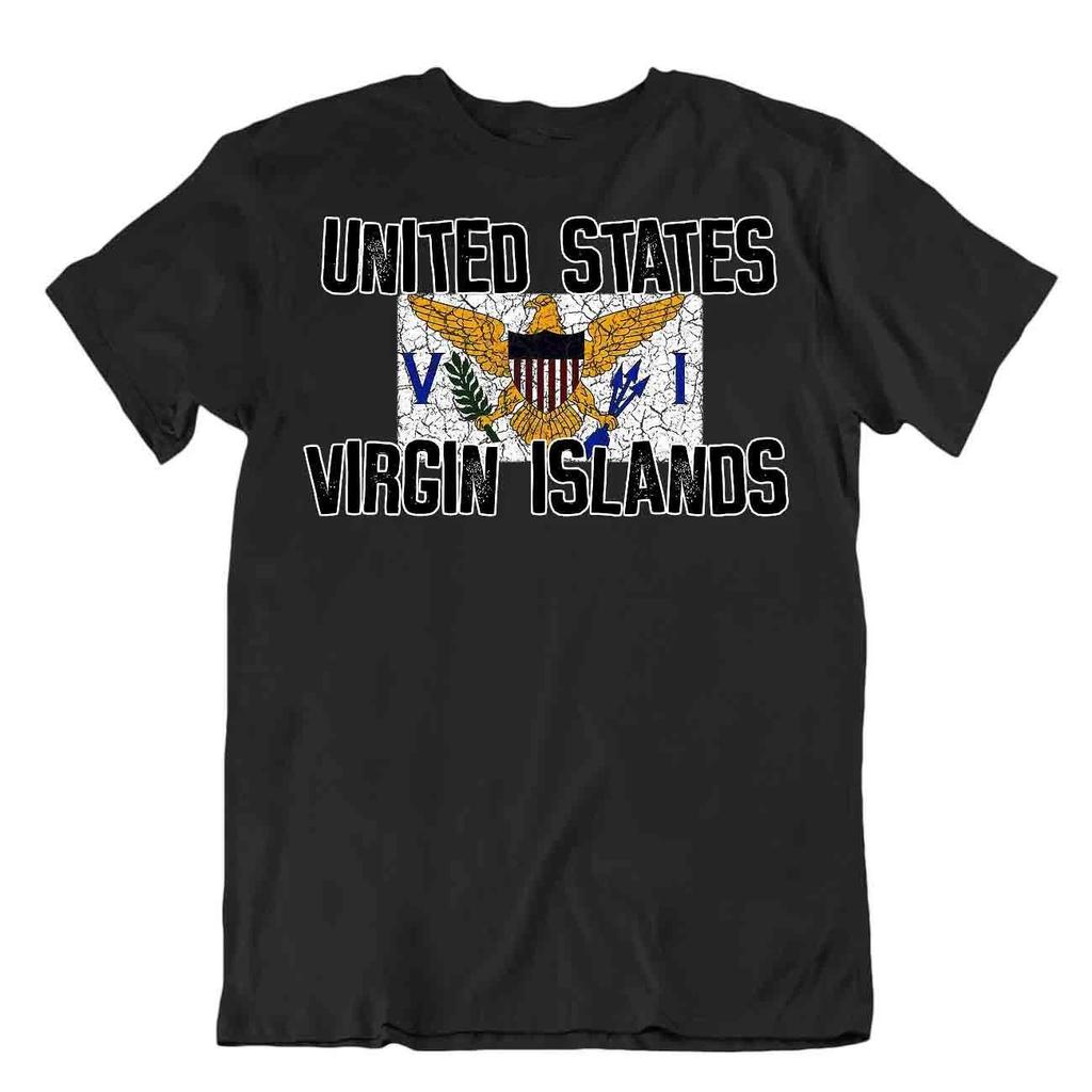 Flag T-Shirt United States Virgin Islands Fashion Country Souvenir Gift Tee logo