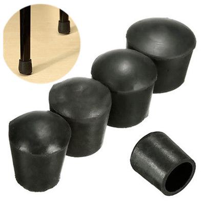 Füße Bein Gummi Schutzkappen Möbel Stuhl Zwinge 4 Stück/1 Satz Schwarz Boden Kratzfest Alterungsbeständig Zubehör