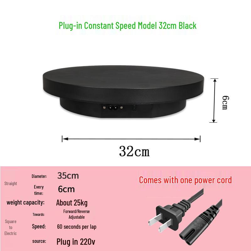 Automatic Rotating Display Stand for Live Streaming, E-commerce, Figurines, and Panoramic Photo/Video Shooting