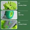 Dinosaur Toy Car Lovely Cartoon Tricerosaurus Battery Free Inertia Drive Forward Vehicle Toy Funny Dinosaur Transforming Children Toy Car