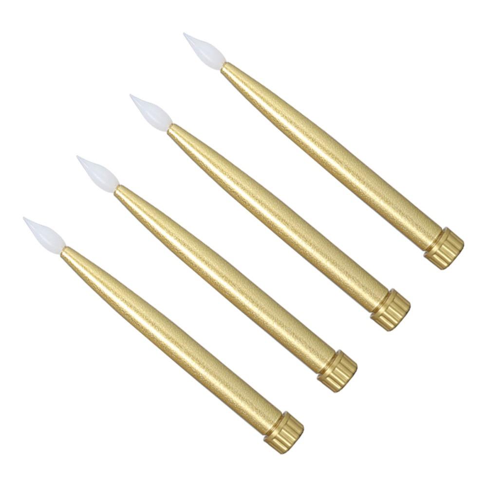 4Pcs Taper LED Candle Lamp Long Electronic Candle Lamp Classic Electronic Candle Light  Home Decor