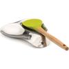 RSVP Stainless Steel Double Spoon Rest. 7"