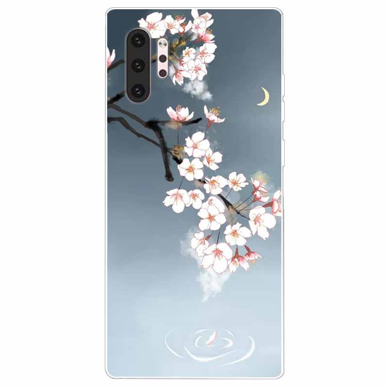 Phone Case For Samsung Note 10 Pro Plus Cover Note10 Silicone Soft Painted Wolf Coque for Samsung Galaxy Note 10 Lite TPU Bumper