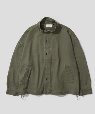 ANDAGAIN Stone Washed Field Jacket (Khaki