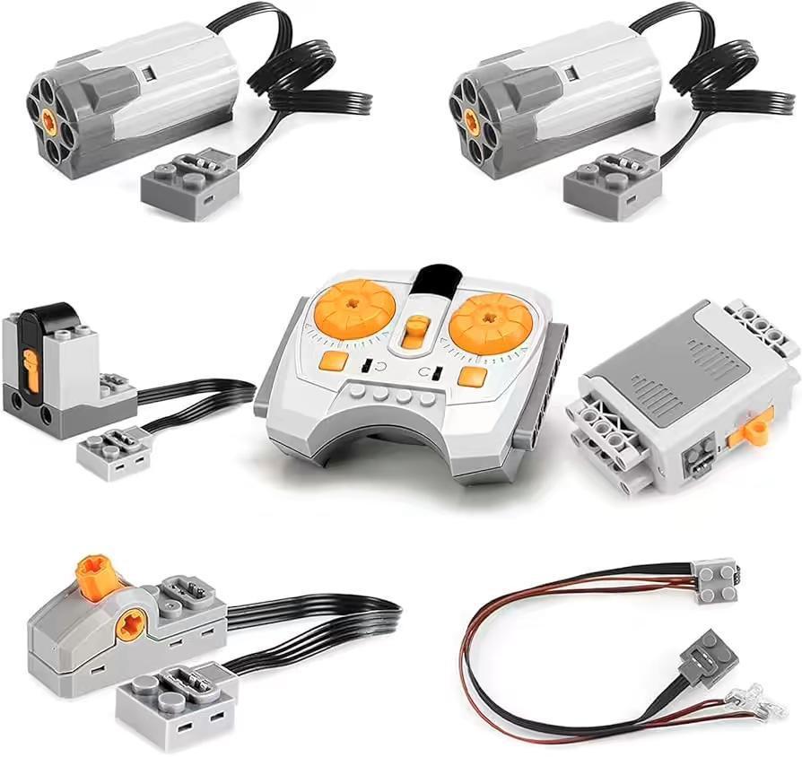 Building Blocks Science Kit with Motor, Battery Box, Remote Control & Receiver