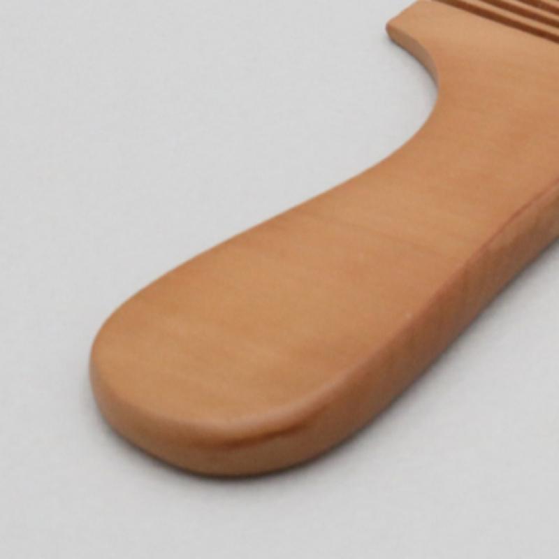 Daiso Peach Wood Handle Comb
