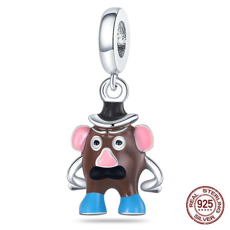 Marvel Disney Snow White Tree Elf Mickey 925 Silver Charms for DIY Jewelry Making Women Gift Bracelet