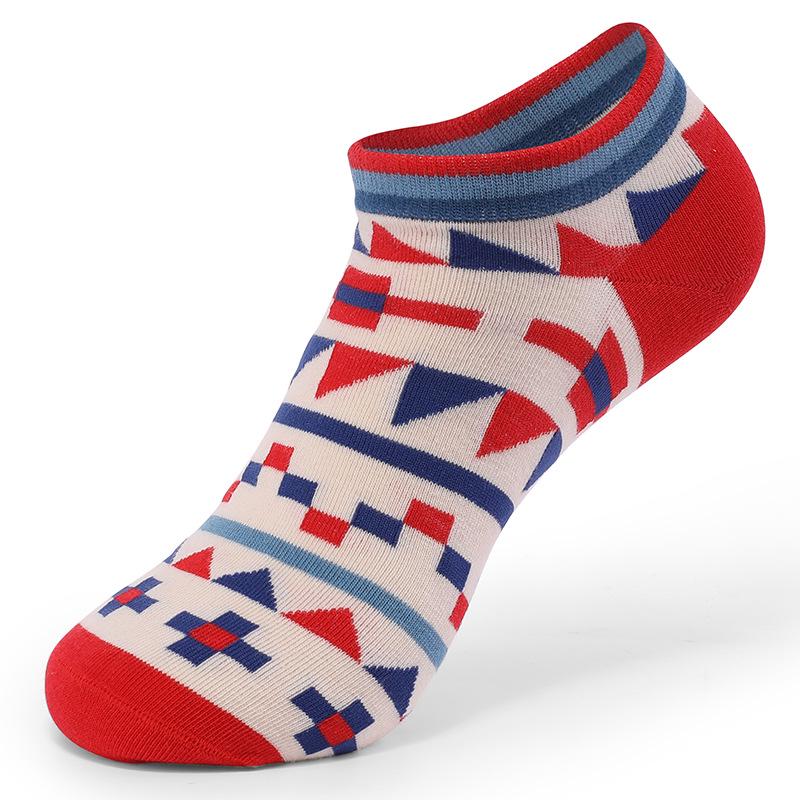 Men's Pure Cotton Breathable Fashion Low-Cut Socks - Korean Style, Versatile for Spring/Summer.