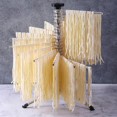 Kitchen Foldable Folding Fan Shelf Fresh Pasta Dryer Multi-Arm with Pasta Drying Support Stainless Steel Household Cook