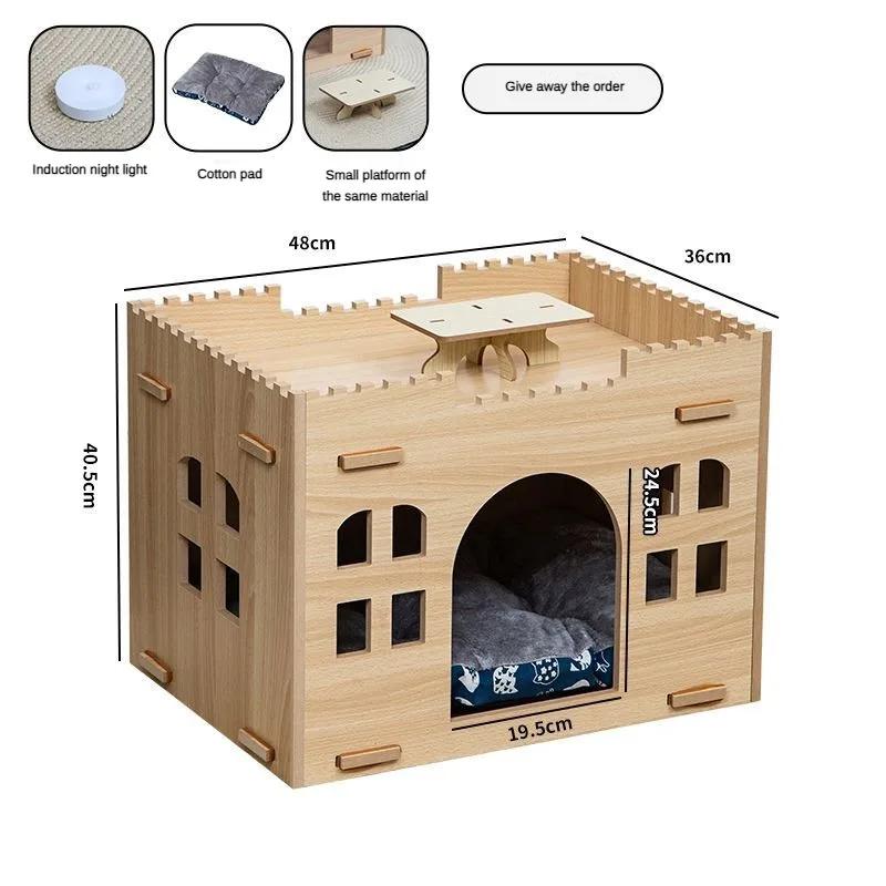 

Аксессуары для кошек, домик-укрытие, устойчивый к царапинам, кровать для больших кошек, домик для дома, стабильные и безопасные товары для домашних животных, принадлежности